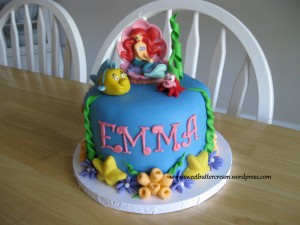 Ariel Birthday Cake on Ariel Birthday Cake